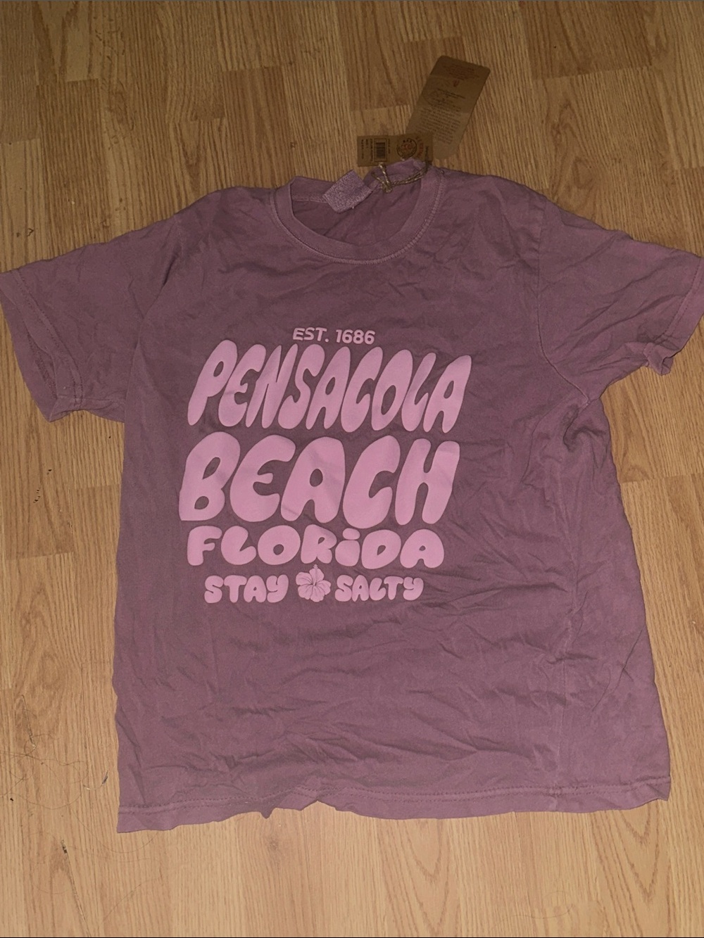 Pensacola Florida Beach Graphic Tee - Pink
